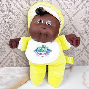 Vtg 1989 Cabbage Patch Babyland Black African American Rattles Butt Flap 10.5in